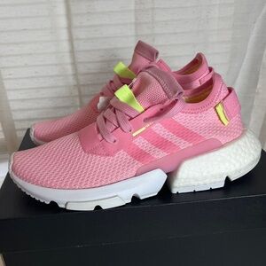 Adidas POD-S3.1 Pink White Kids Juniors Sneakers Size 6.5‎ (Bin B10)